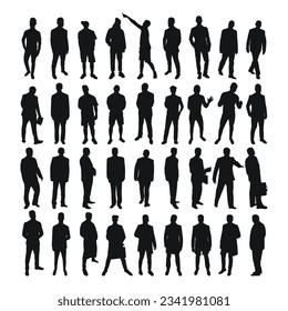 Image male silhouettes. People, human, person, man, men, guy, lad, fella, stripling, boy. Businessmen, workers, friends, students, demonstrators, professor, audience