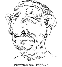 An image of a man with a big nose.