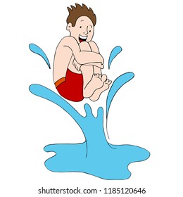 5,372 Cartoon diving into pool Images, Stock Photos & Vectors ...