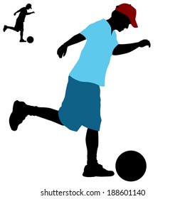 Ein Bild von einem Mann, der einen Ball schlägt.