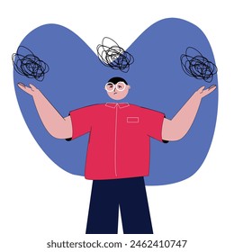 image of man looking confused and agitated