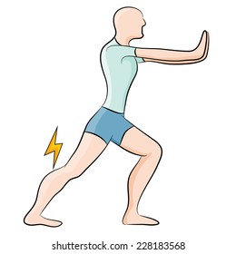 370 Calf stretches Stock Illustrations, Images & Vectors | Shutterstock