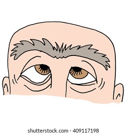 An Image Of Man With Unibrow.