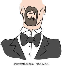 An image of a Man wearing a bow tie.