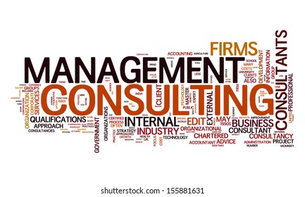 An Image Of A Management Consulting Text Cloud