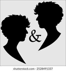 Image of a man's silhouette on a white background