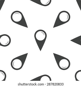 Image of map marker, repeated on white background