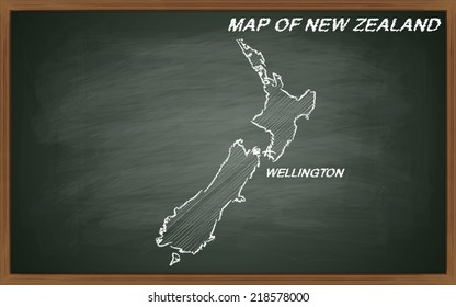 image of map of New Zealand. Transparency used.  
