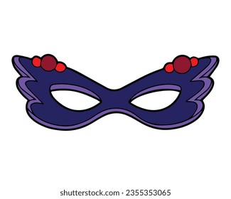 image of a mask usually worn during celebrations, carnivals or party events.