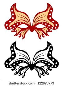 Image masquerade mask in the shape of a butterfly