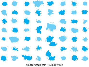 Image material collection drawn by spray