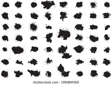 Image material collection drawn by spray