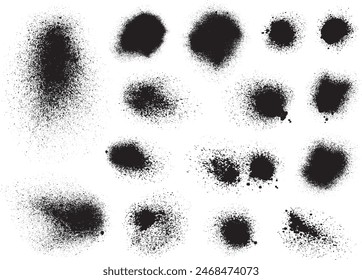 Image material collection drawn by spray