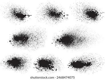 Image material collection drawn by spray