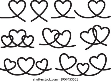Image material collection of heart