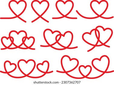 Image material collection of heart