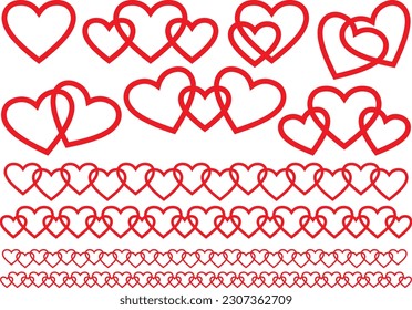 Image material collection of heart