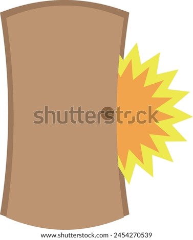 Image material of a door closing with a loud bang