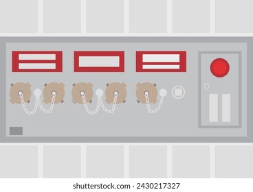 Material de imagen del equipo de extinción de incendios con la entrada de agua del equipo del aspersor