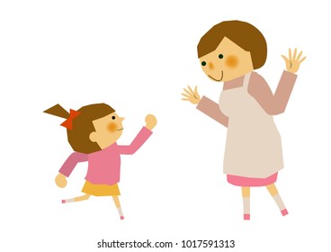 Image of maternity.
Image of affection of mother and child.
Mother's love and images of children.
