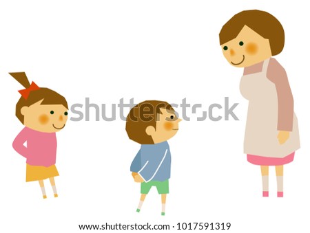 Image of maternity.
Image of affection of mother and child.
Mother's love and images of children.
