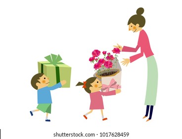 
Image of maternity with children.
Image of affection of mother and child.
Mother's love and images of children.
Happy Mothers Day.