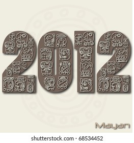 Image of the mayan months in the year 2012.