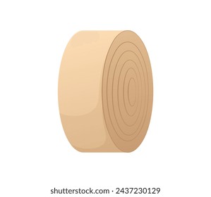 Image of medical first aid sticker. This illustration shows a first aid kit bandage done in a colorful cartoon design on a clean white background. Vector illustration.