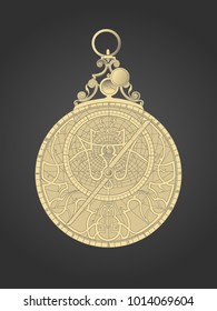 The image of a medieval astrolabe