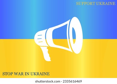 Image of a megaphone, speaker, loudspeaker, vector icon.