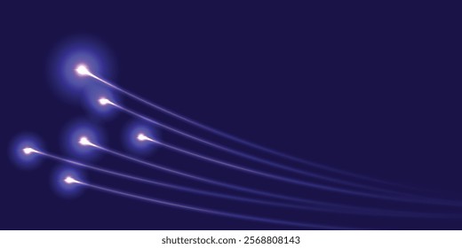 image of meteor or comet path with dark background color