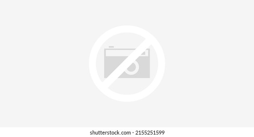 Image Missing, Banned or Not Available - Grey Pictogram with Retro Style Camera for Web Design - Editable Vector Format Included
