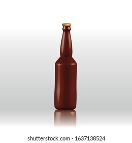 Image of a mockup bottle. 3d object