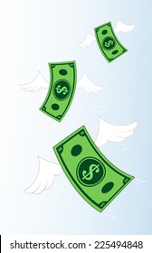 Image Of Money Flying Away