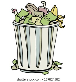 Money in Trash Can Images, Stock Photos & Vectors | Shutterstock