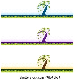 An image of a money tree banner set.