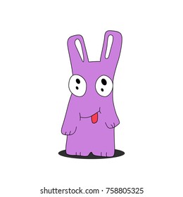 Image of a monster. Character for the cartoon. Vector image.