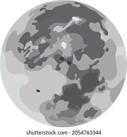 Image of the moon planet, the moon in watercolor, solar system,
planet,
space