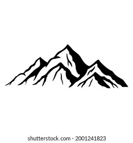 Image of a mountain for a label or logo. vector