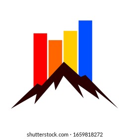 image of the mountaintop for the investment company logo design