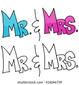 An image of a Mr. and Mrs. Message.