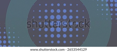Image of multiple rows of spots and green circles moving in hypnotic motion in seamless loop on grey background. Colour light and movement concept digitally generated image. modern