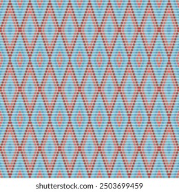 Sugerencia del nombre de la Imagen: Patrón geométrico inconsútil con las Formas en estilo azul y retro