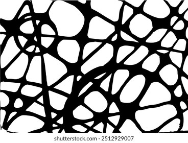 image of neurographic lines. vector graphics