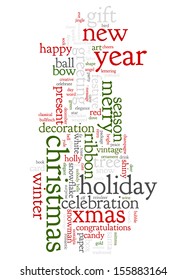 An image of nice Christmas text cloud