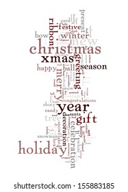 An image of nice Christmas text cloud