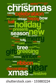 An image of nice Christmas text cloud