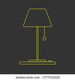 Image of a night lamp. Vector image, eps 10