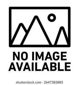 Image not an available icon outline set sign