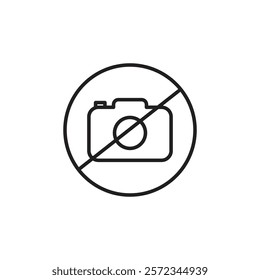 Image not an available icon Vector flat thin line illustration